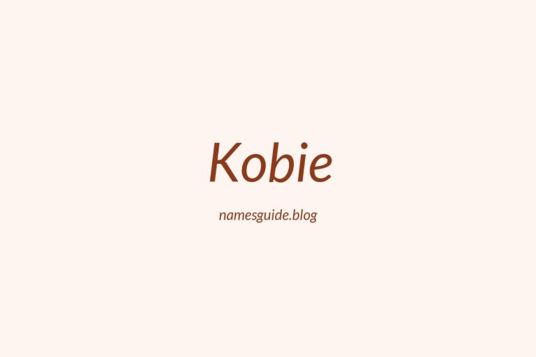 50+ Unique Middle Names for Kobie