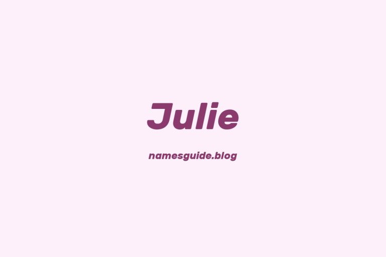 59+ Unique Middle Names for Julie