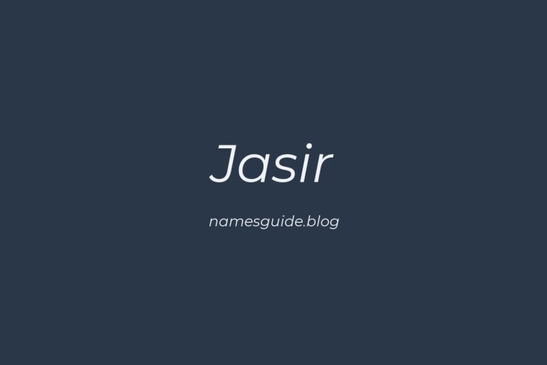 42+ Unique Middle Names for Jasir