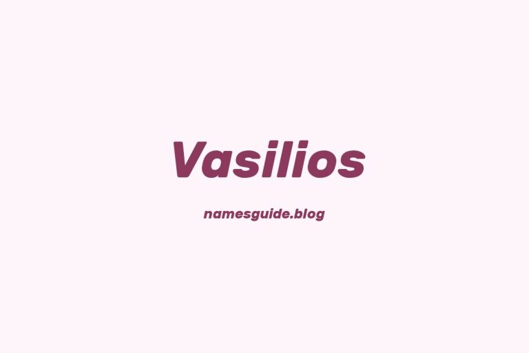 59+ Unique Middle Names for Vasilios