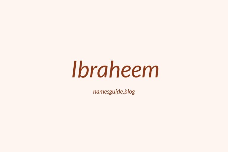 40+ Unique Middle Names for Ibraheem