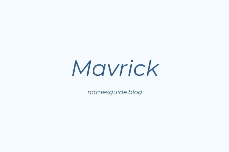 57+ Unique Middle Names for Mavrick