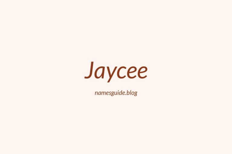 57+ Unique Middle Names for Jaycee