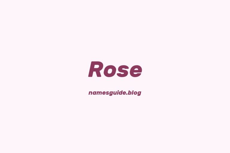 39+ Unique Middle Names for Rose