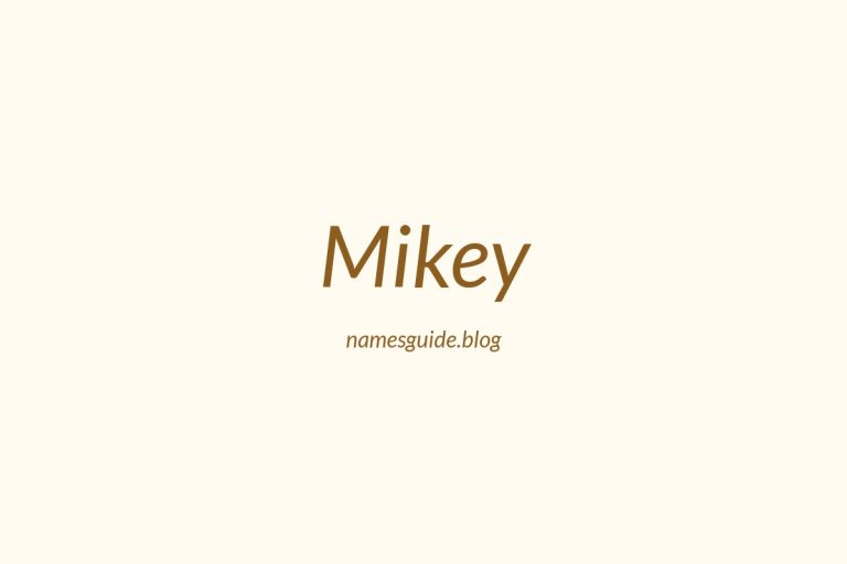 57+ Unique Middle Names for Mikey