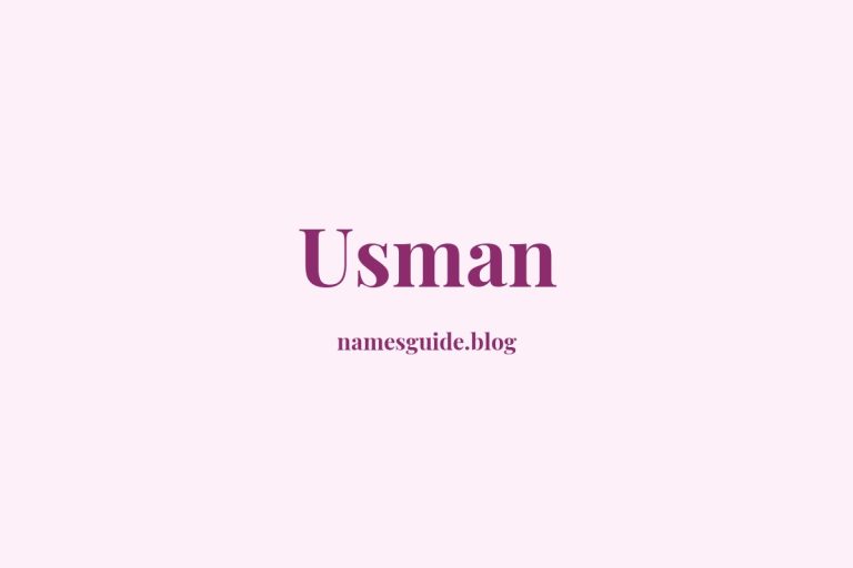 38+ Unique Middle Names for Usman