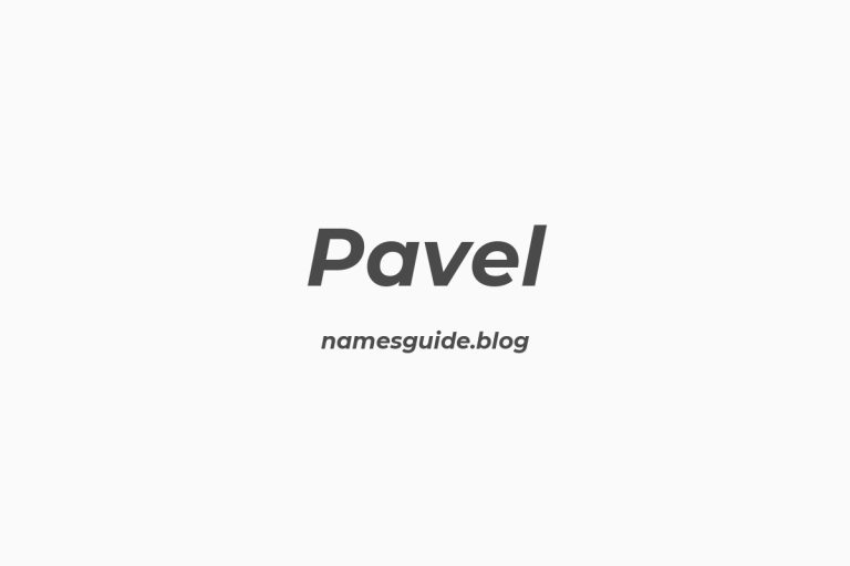 54+ Unique Middle Names for Pavel