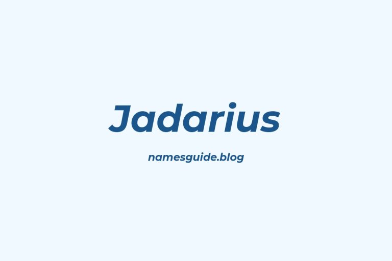 50+ Unique Middle Names for Jadarius