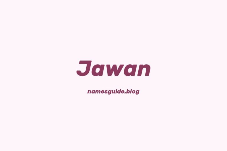 50+ Unique Middle Names for Jawan
