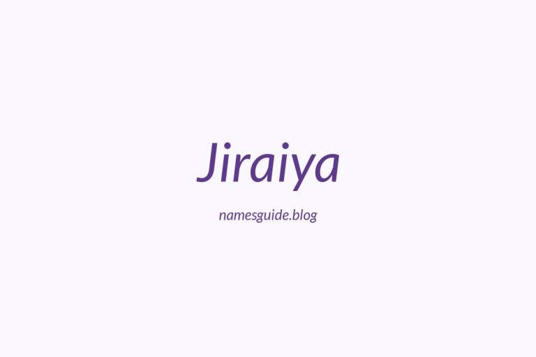 48+ Unique Middle Names for Jiraiya