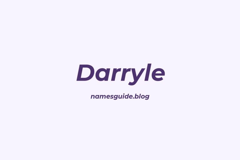 53+ Unique Middle Names for Darryle