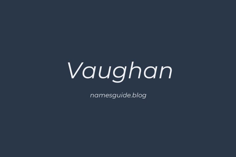 56+ Unique Middle Names for Vaughan