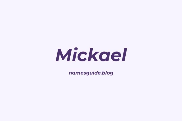 52+ Unique Middle Names for Mickael