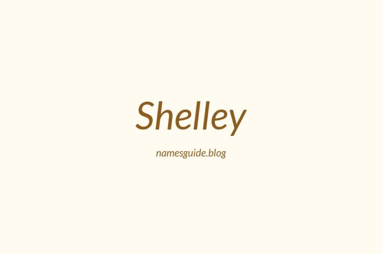 58+ Amazing Middle Names for Shelley
