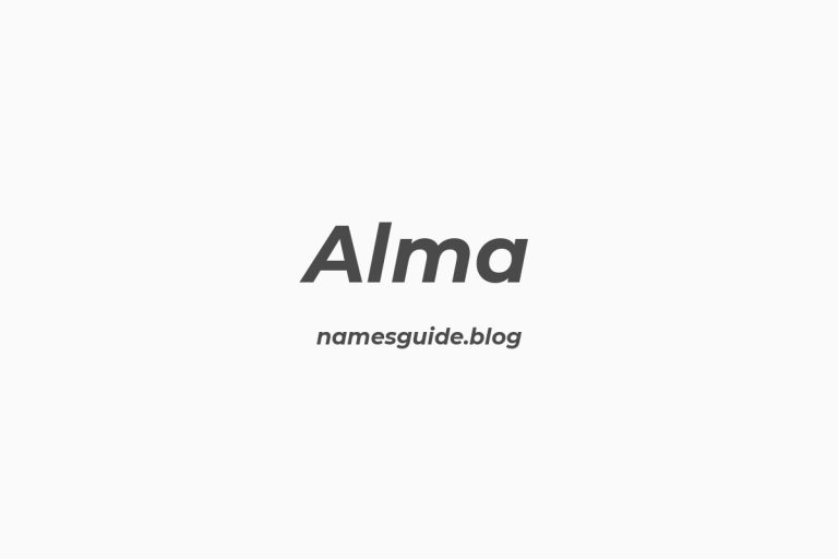 59+ Unique Middle Names for Alma