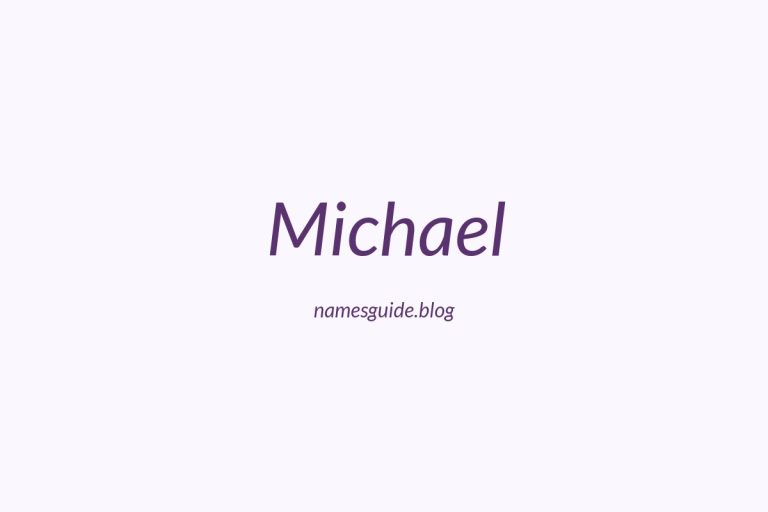 47+ Classic Middle Names for Michael