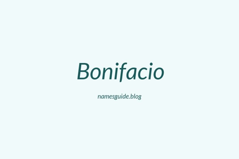 40+ Classic Middle Names for Bonifacio