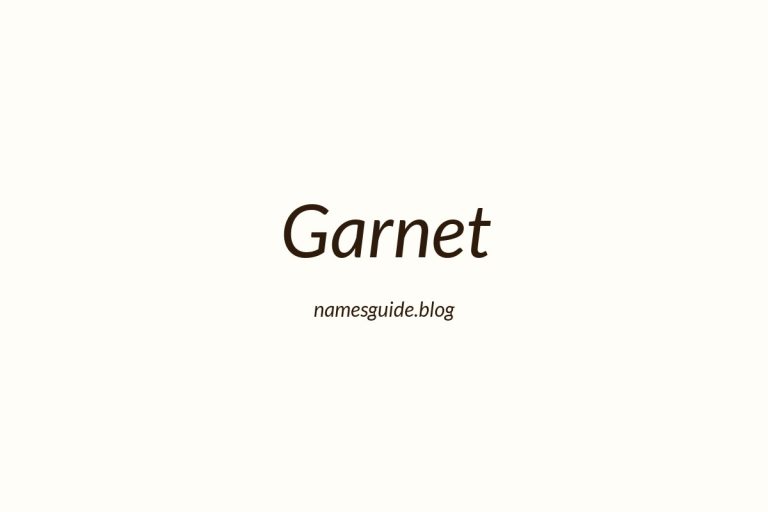 59+ Unique Middle Names for Garnet