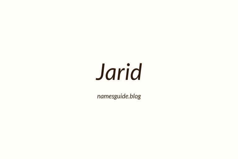 53+ Unique Middle Names for Jarid