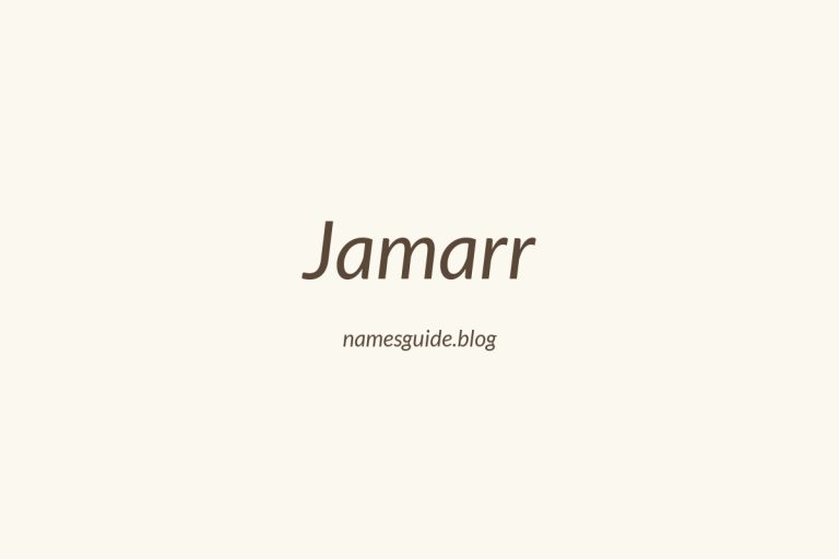 59+ Unique Middle Names for Jamarr