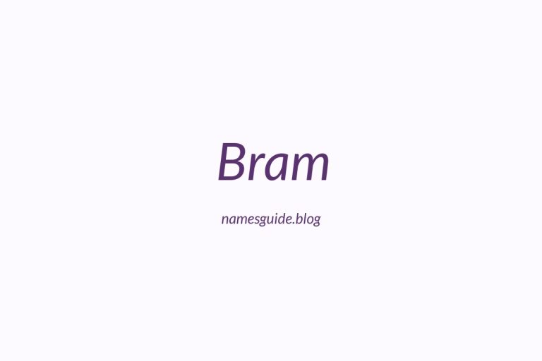 57+ Unique Middle Names for Bram