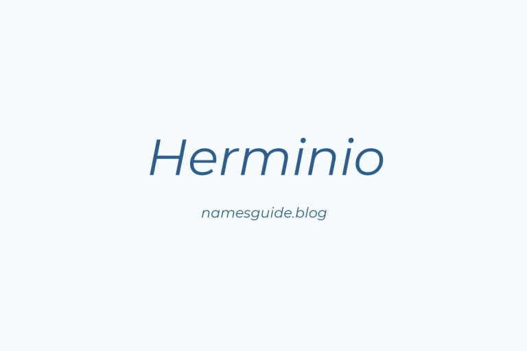 55+ Unique Middle Names for Herminio