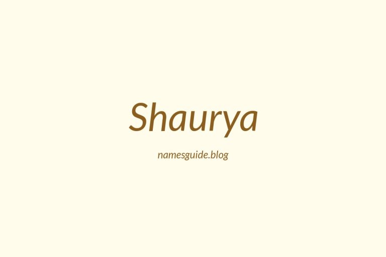 53+ Unique Middle Names for Shaurya