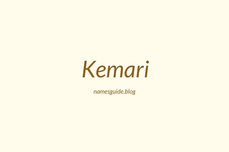 57+ Unique Middle Names for Kemari