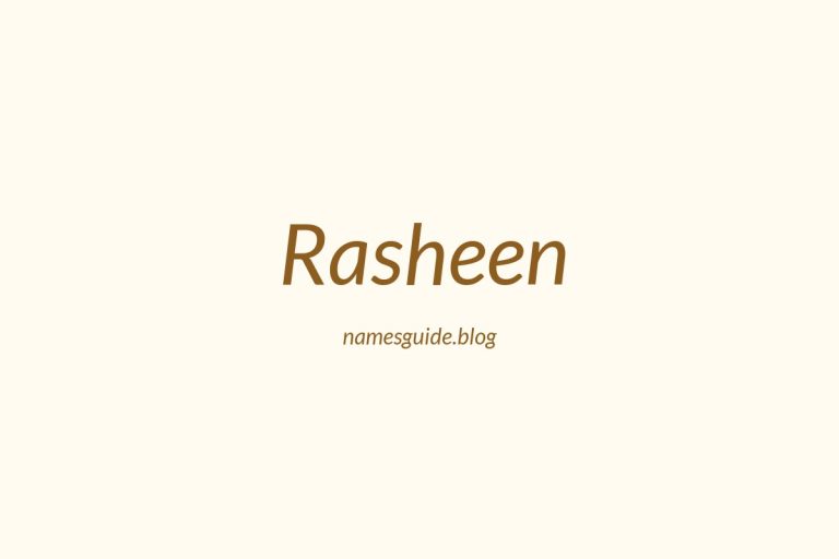 57+ Unique Middle Names for Rasheen