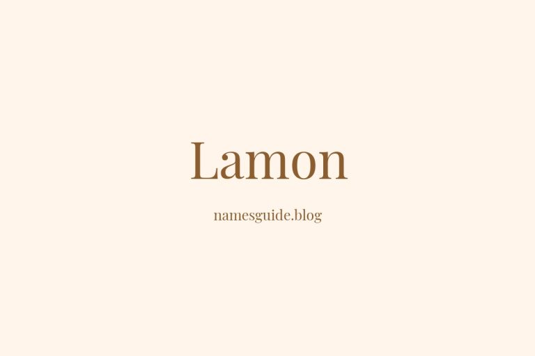 56+ Unique Middle Names for Lamon