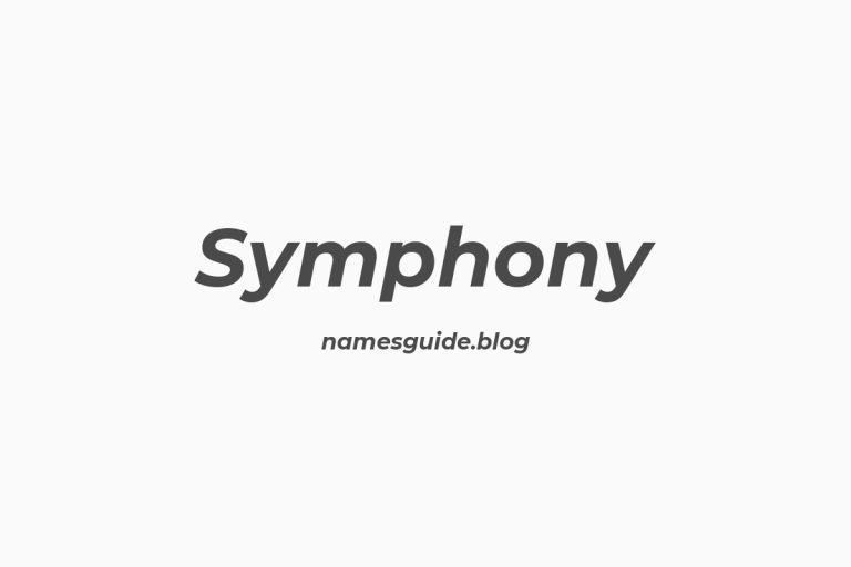 59+ Unique Middle Names for Symphony