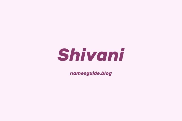52+ Unique Middle Names for Shivani
