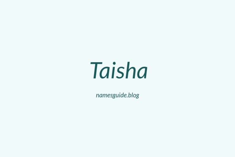 59+ Unique Middle Names for Taisha