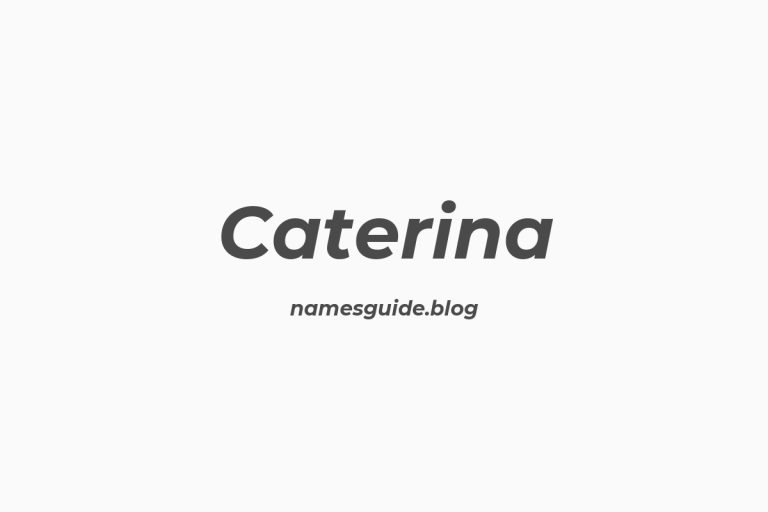 38+ Unique Middle Names for Caterina