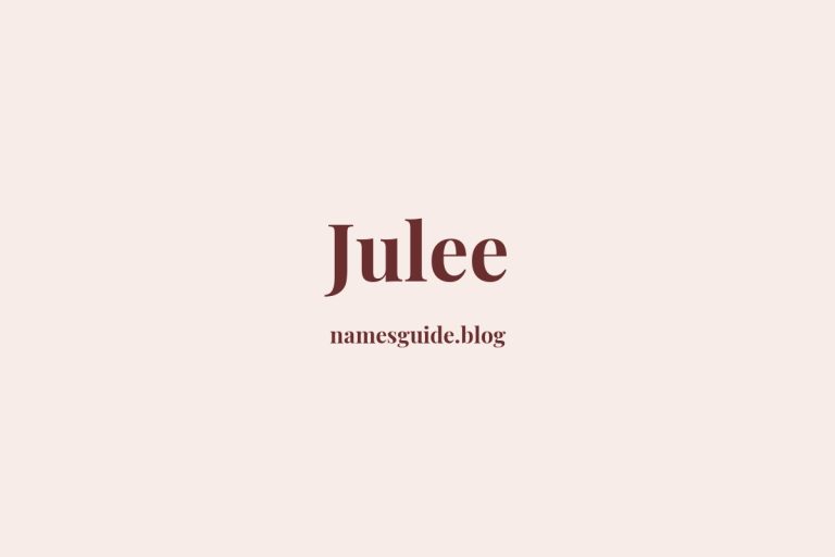57+ Unique Middle Names for Julee