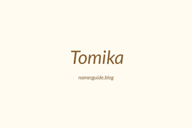 53+ Unique Middle Names for Tomika