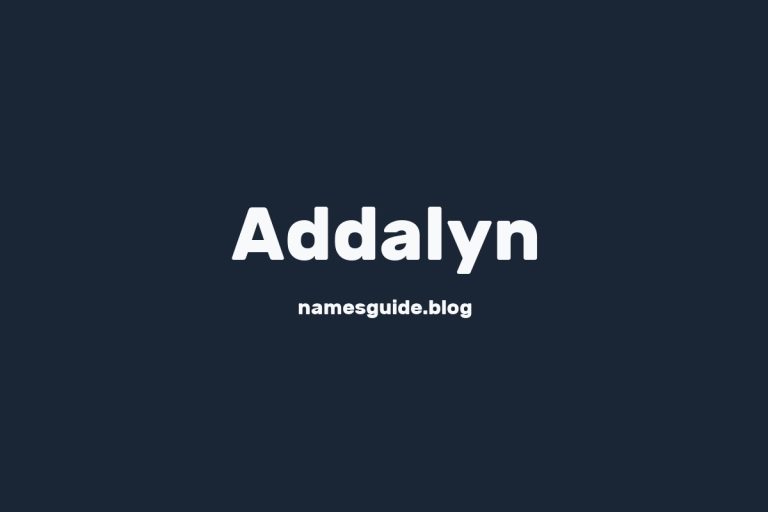 57+ Unique Middle Names for Addalyn