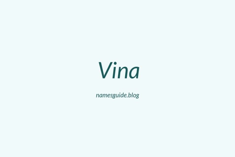 42+ Unique Middle Names for Vina