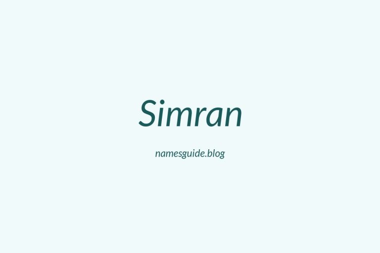 53+ Unique Middle Names for Simran