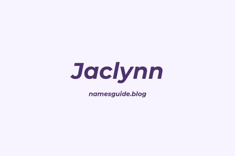 50+ Unique Middle Names for Jaclynn