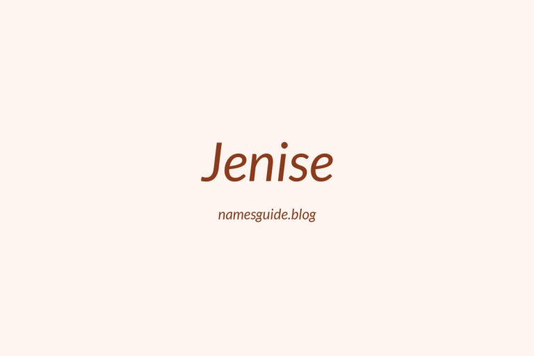 57+ Unique Middle Names for Jenise
