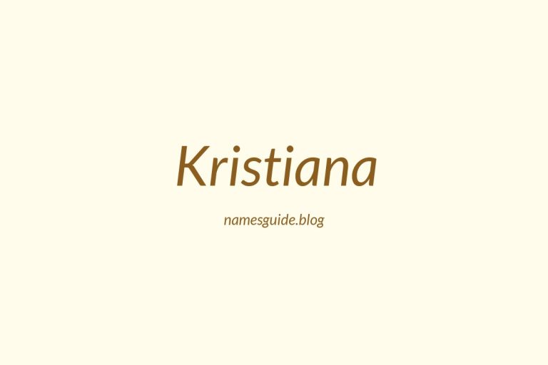 48+ Unique Middle Names for Kristiana