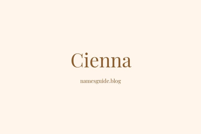 57+ Unique Middle Names for Cienna