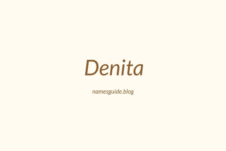50+ Unique Middle Names for Denita