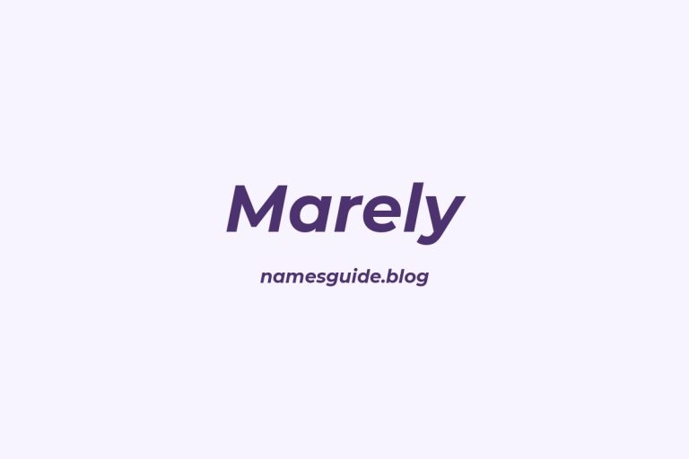 56+ Unique Middle Names for Marely