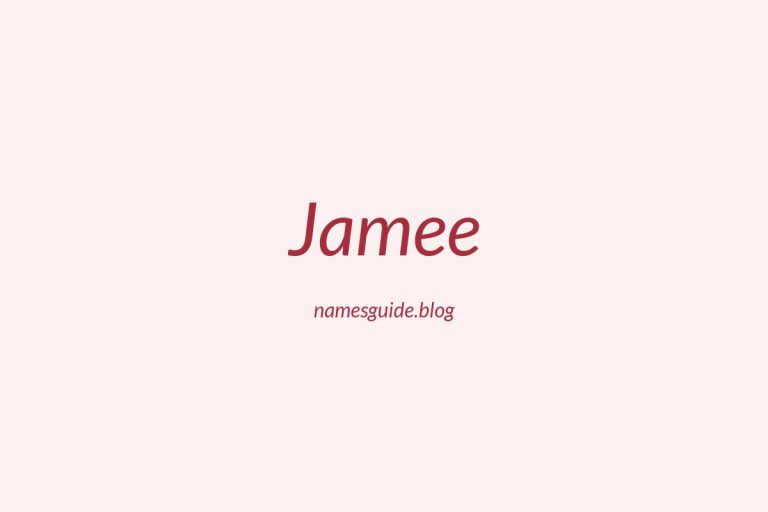 53+ Classic Middle Names for Jamee
