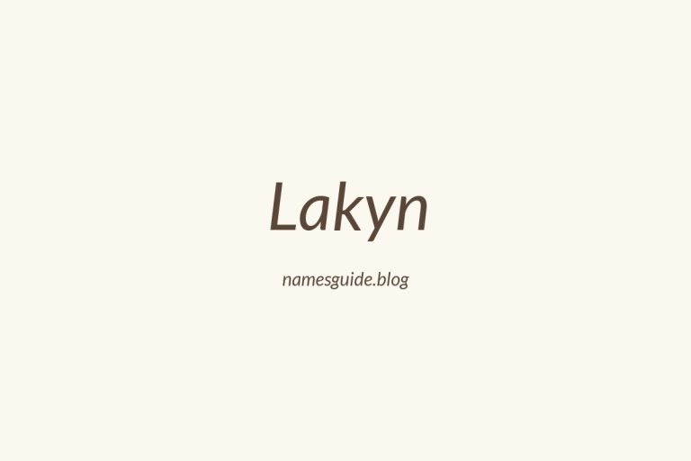 57+ Unique Middle Names for Lakyn