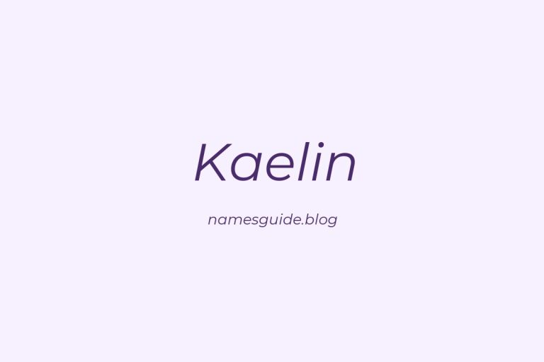 59+ Unique Middle Names for Kaelin