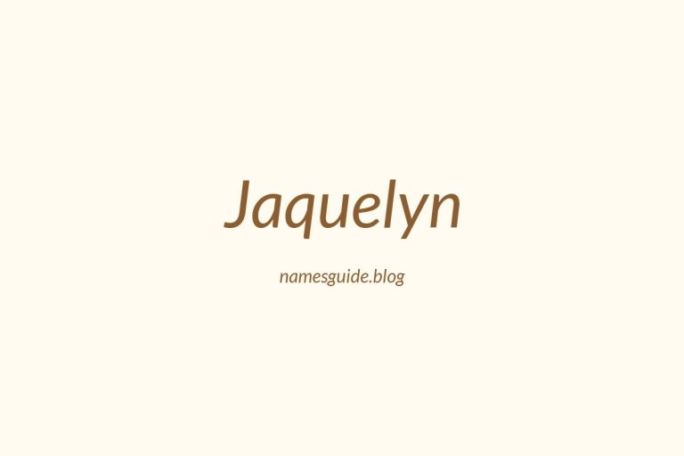 57+ Unique Middle Names for Jaquelyn