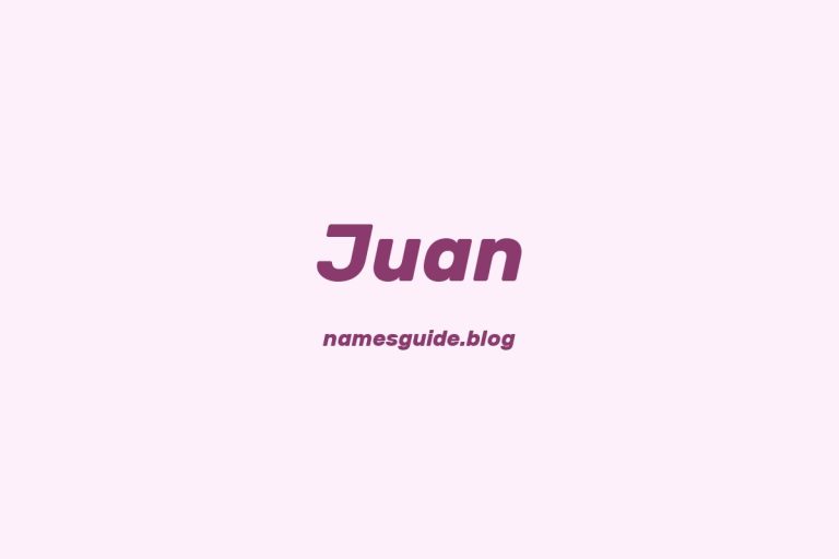60+ Unique Middle Names for Juan